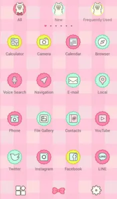 Alpaca Cutie Pie Theme +HOME android App screenshot 1